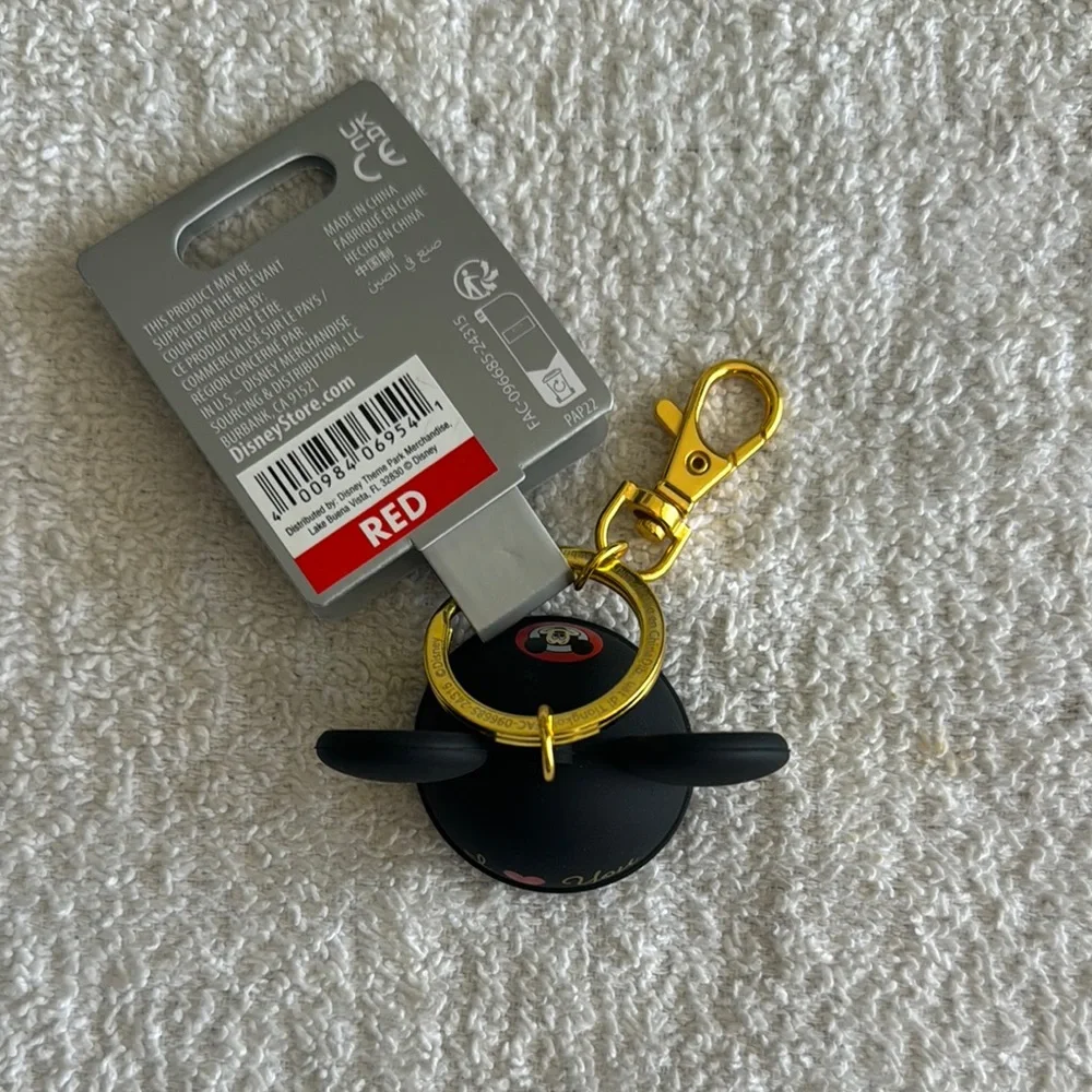 Disney “I ❤️ You” Mickey Mouseketeer Ears Hat Keychain Bag Charm
